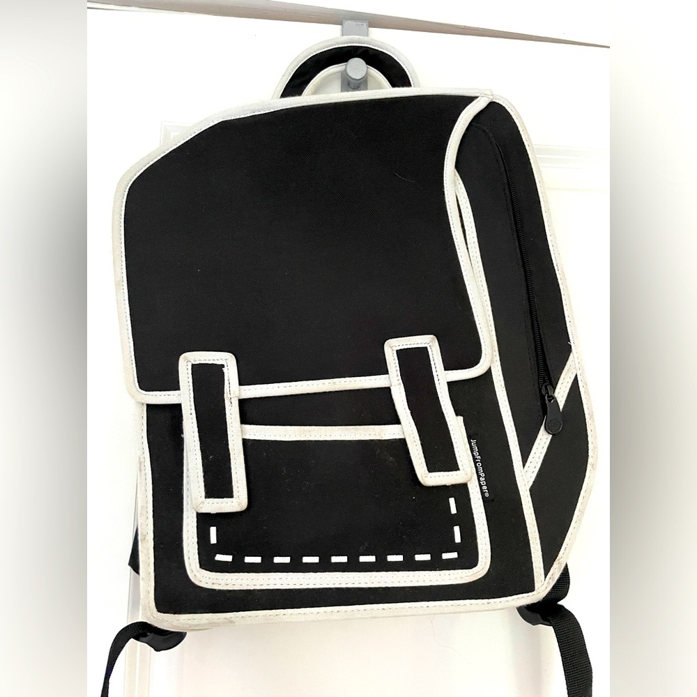 Authentic Jump from Paper Graffiti Spaceman Black Backpack